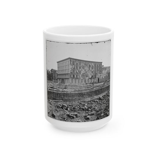 Charleston, S.C. The Fire-Scarred Mills House; Hibernian Hall At Left (U.S. Civil War) White Coffee Mug