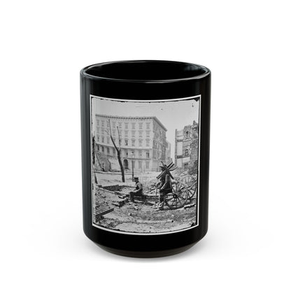 Charleston, S.C. The Mills House, With Adjacent Ruins (U.S. Civil War) Black Coffee Mug