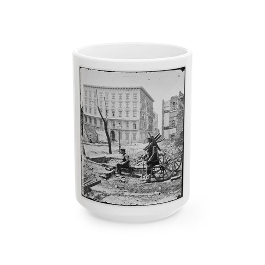 Charleston, S.C. The Mills House, With Adjacent Ruins (U.S. Civil War) White Coffee Mug