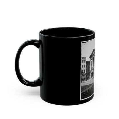 Charleston, S.C. The Old Market House (188 Meeting Street) (U.S. Civil War) Black Coffee Mug-The Sticker Space