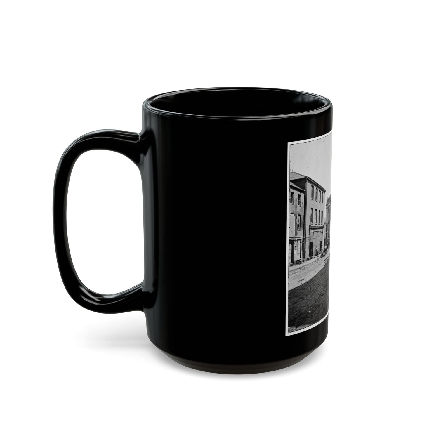 Charleston, S.C. The Post Office (Old Exchange And Custom House, 122 East Bay) (U.S. Civil War) Black Coffee Mug