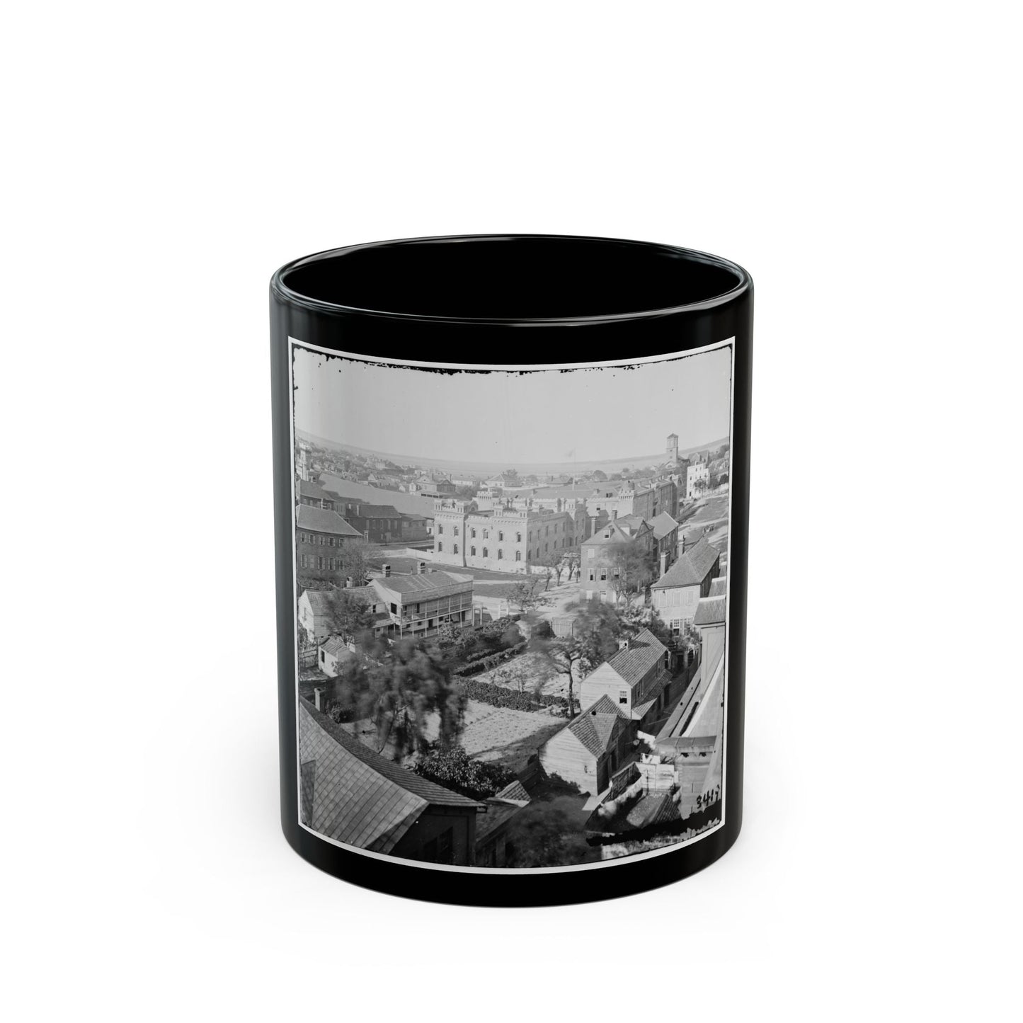 Charleston, S.C. View, From Roof Of Orphan Asylum; The Citadel In Middle Distance (U.S. Civil War) Black Coffee Mug