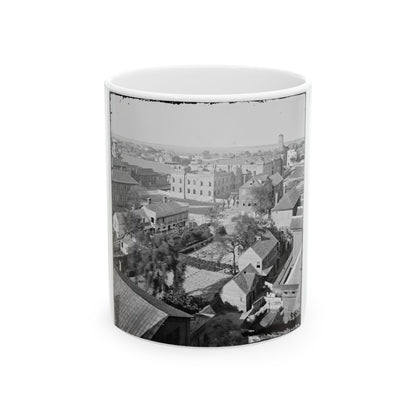 Charleston, S.C. View, From Roof Of Orphan Asylum; The Citadel In Middle Distance (U.S. Civil War) White Coffee Mug