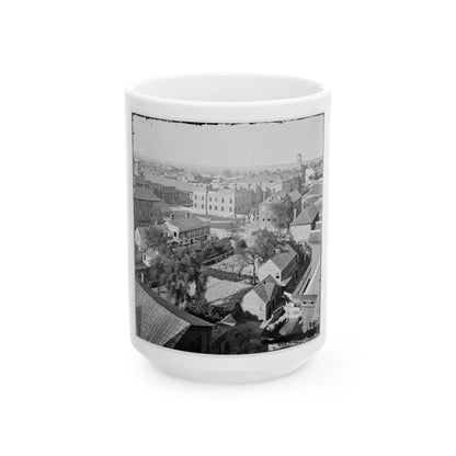 Charleston, S.C. View, From Roof Of Orphan Asylum; The Citadel In Middle Distance (U.S. Civil War) White Coffee Mug