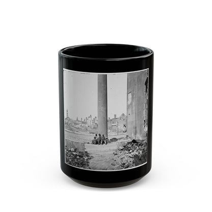 Charleston, S.C. View Of Ruined Buildings Through Porch Of The Circular Church (150 Meeting Street) (U.S. Civil War) Black Coffee Mug