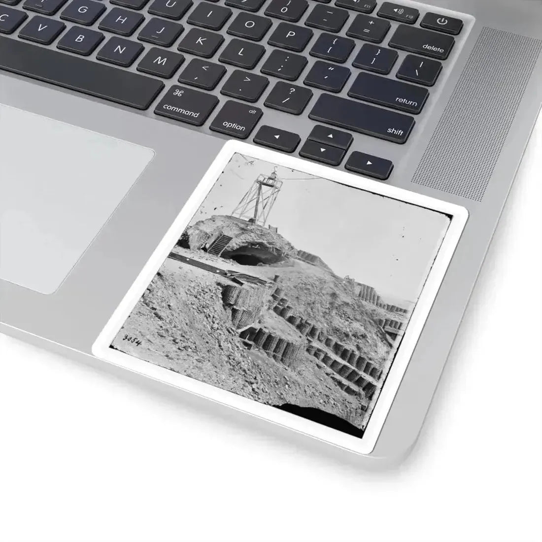 Charleston, S.C. Beacon on Parapet of Fort Sumter (U.S. Civil War) STICKER Vinyl Kiss-Cut Decal - The Sticker Space