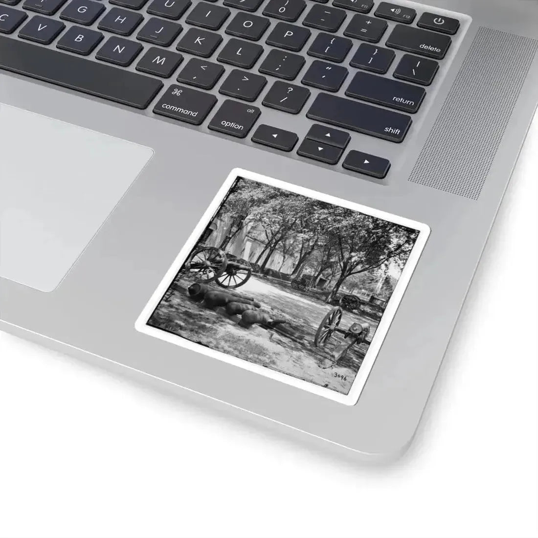 Charleston, S.C. Blakely Guns and Ammunition in the Arsenal Yard (U.S. Civil War) STICKER Vinyl Kiss-Cut Decal - The Sticker Space