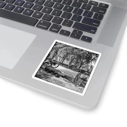 Charleston, S.C. Blakely Guns and Ammunition in the Arsenal Yard (U.S. Civil War) STICKER Vinyl Kiss-Cut Decal - The Sticker Space