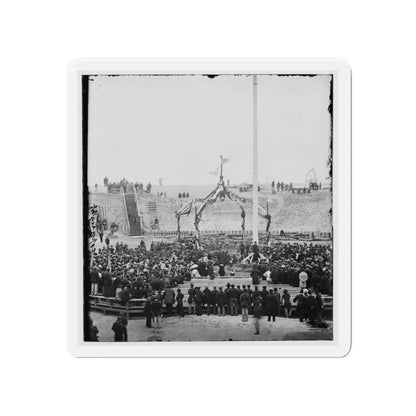 Charleston, S.C. Crowd Inside Fort Sumter; Another View (U.S. Civil War) Refrigerator Magnet 4 Inch Die-Cut - The Sticker Space