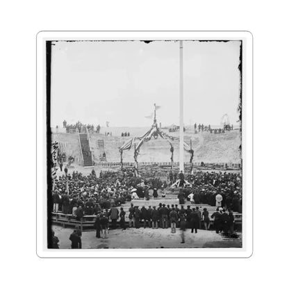 Charleston, S.C. Crowd Inside Fort Sumter; Another View (U.S. Civil War) STICKER Vinyl Kiss-Cut Decal 2 Inch White - The Sticker Space