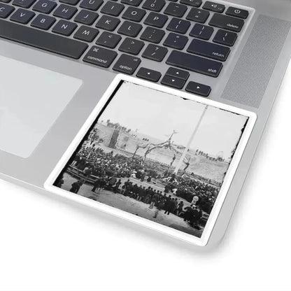 Charleston, S.C. Crowd Inside Fort Sumter; Another View (U.S. Civil War) STICKER Vinyl Kiss-Cut Decal - The Sticker Space