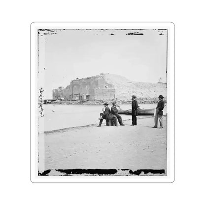 Charleston, S.C. Fort Sumter, From the Sand-Bar (U.S. Civil War) STICKER Vinyl Kiss-Cut Decal 4 Inch White - The Sticker Space