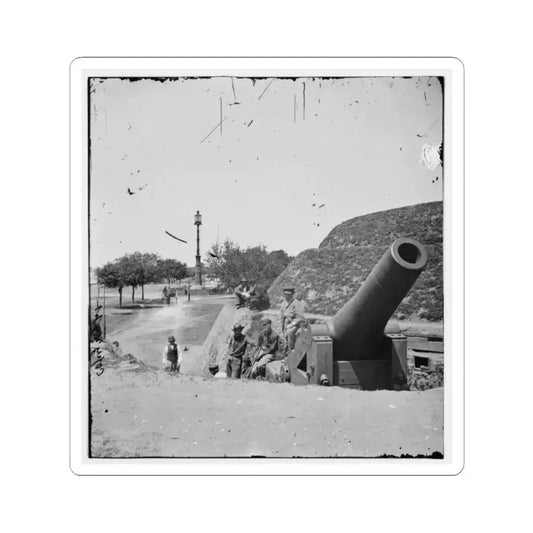 Charleston, S.C. Gun on the Point Battery (U.S. Civil War) STICKER Vinyl Kiss-Cut Decal 2 Inch White - The Sticker Space