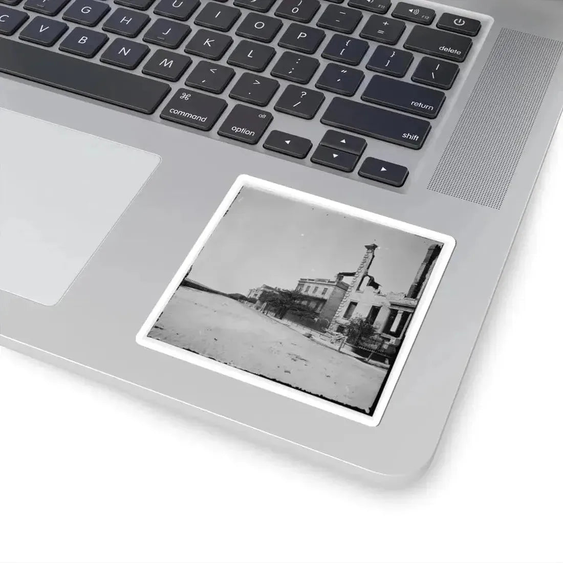 Charleston, S.C. Houses on the Battery Damaged by Shell-Fire (U.S. Civil War) STICKER Vinyl Kiss-Cut Decal - The Sticker Space