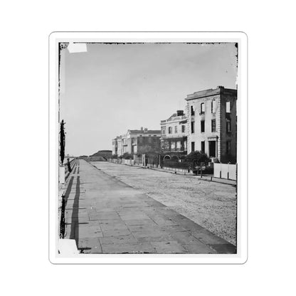 Charleston, S.C. Houses on the Battery; the Nearest Is Burned Out (U.S. Civil War) STICKER Vinyl Kiss-Cut Decal 3 Inch White - The Sticker Space