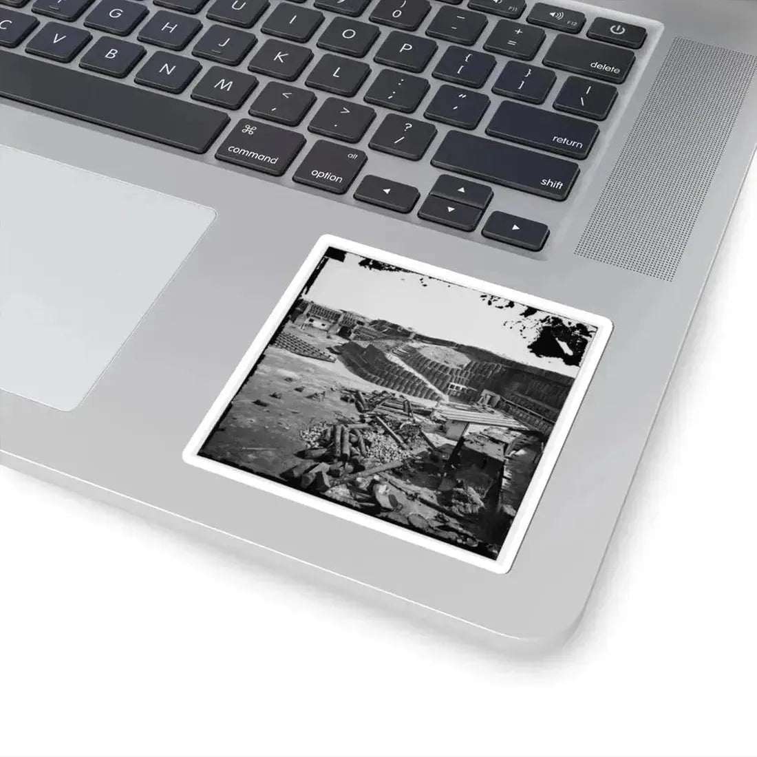 Charleston, S.C. Interior of Fort Sumter, With Gabion Reinforcements (U.S. Civil War) STICKER Vinyl Kiss-Cut Decal - The Sticker Space