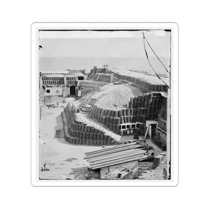 Charleston, S.C. Interior of Fort Sumter With Gabions; Another View (U.S. Civil War) STICKER Vinyl Kiss-Cut Decal 3 Inch White - The Sticker Space