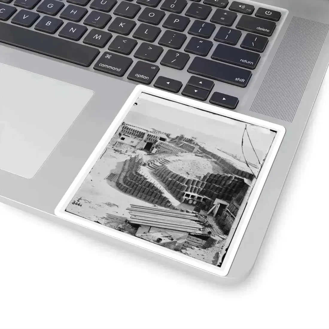 Charleston, S.C. Interior of Fort Sumter With Gabions; Another View (U.S. Civil War) STICKER Vinyl Kiss-Cut Decal - The Sticker Space