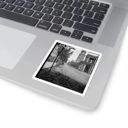 Charleston, S.C. Meeting Street, Near Broad; St. Michael's Church in Middle Distance (U.S. Civil War) STICKER Vinyl Kiss-Cut Decal - The Sticker Space
