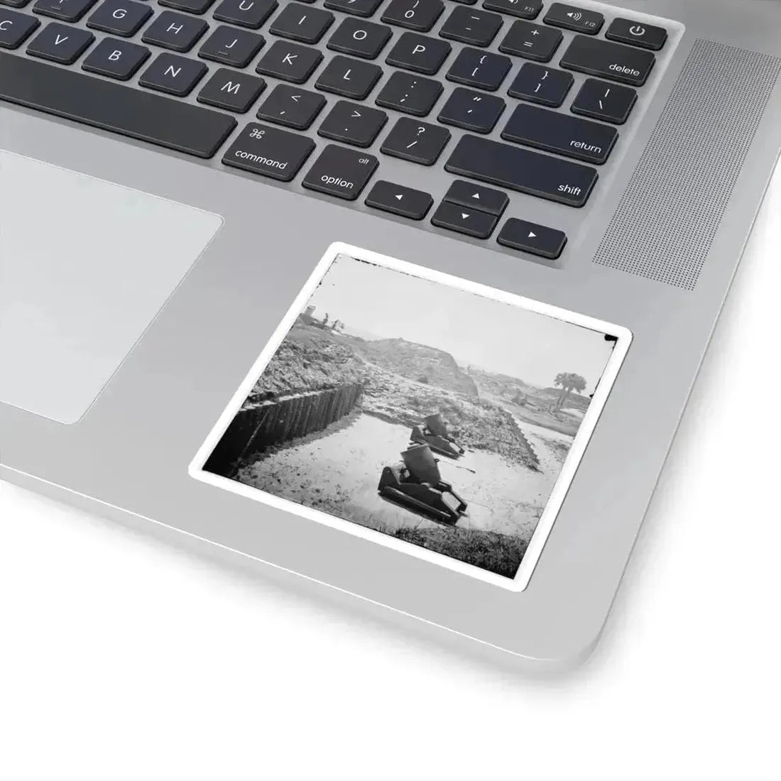 Charleston, S.C. Mortars Inside Fort Moultrie (U.S. Civil War) STICKER Vinyl Kiss-Cut Decal - The Sticker Space