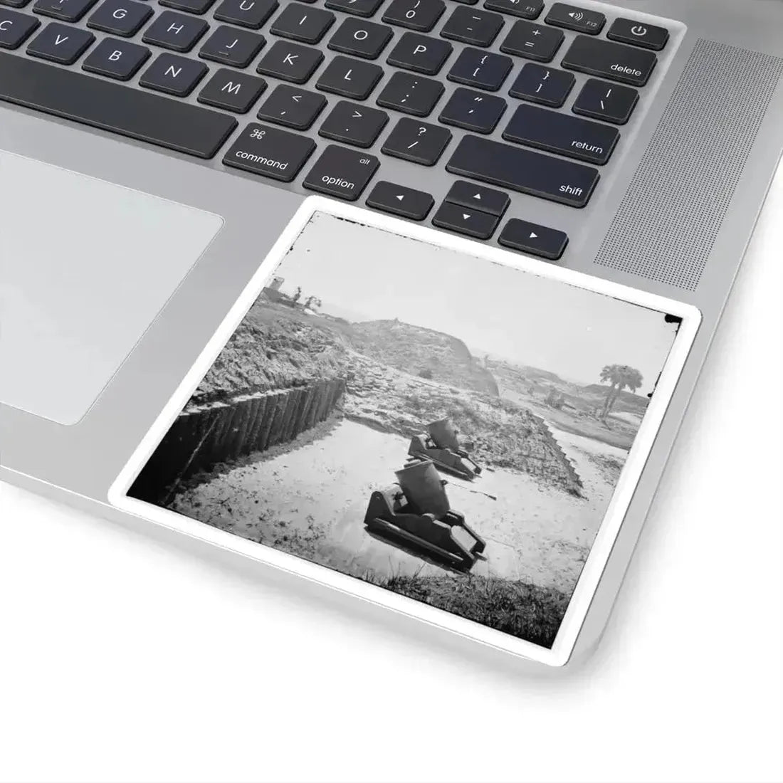 Charleston, S.C. Mortars Inside Fort Moultrie (U.S. Civil War) STICKER Vinyl Kiss-Cut Decal - The Sticker Space