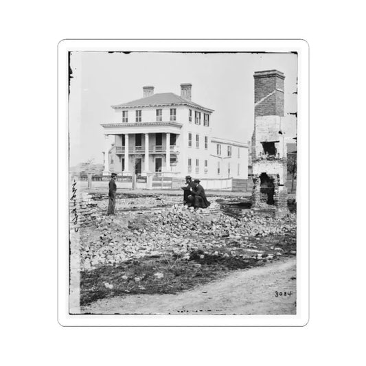 Charleston, S.C. O'connor House; Another View (U.S. Civil War) STICKER Vinyl Kiss-Cut Decal 2 Inch White - The Sticker Space