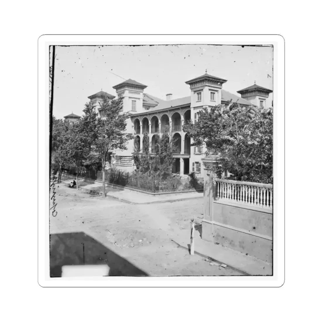 Charleston, S.C. Roper's Hospital; a Closer View (U.S. Civil War) STICKER Vinyl Kiss-Cut Decal 2 Inch White - The Sticker Space