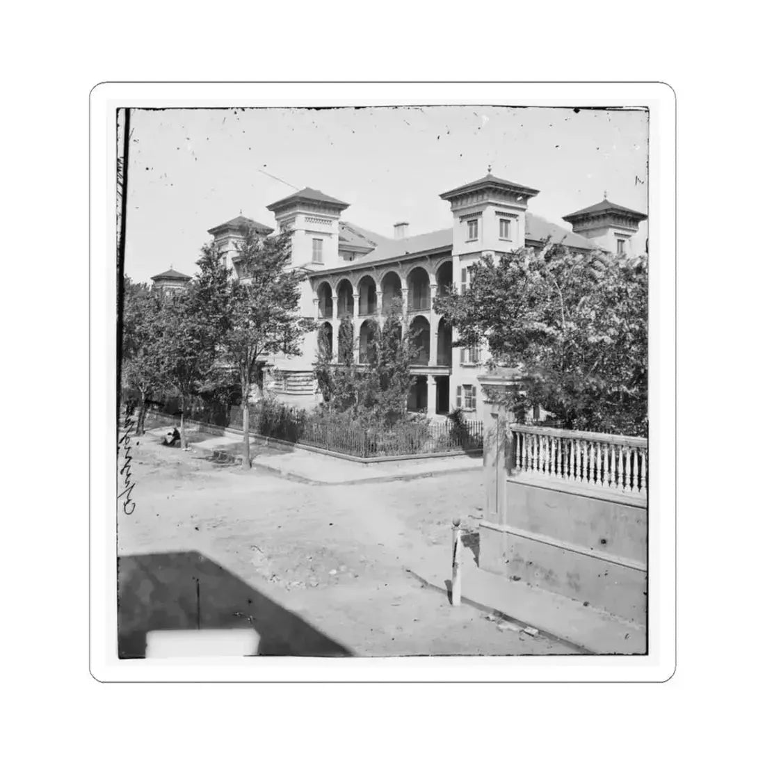 Charleston, S.C. Roper's Hospital; a Closer View (U.S. Civil War) STICKER Vinyl Kiss-Cut Decal 3 Inch White - The Sticker Space