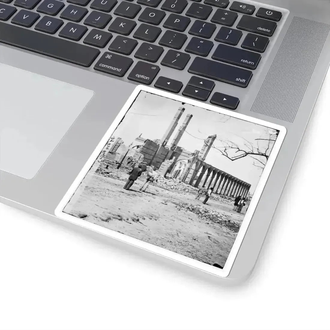 Charleston, S.C. Ruins of the North Eastern Railroad Depot (U.S. Civil War) STICKER Vinyl Kiss-Cut Decal - The Sticker Space
