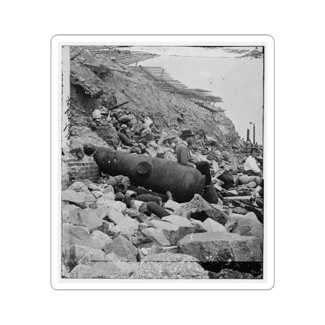 Charleston, S.C. Site of the Night Attack on Fort Sumter, September 8, 1863 (U.S. Civil War) STICKER Vinyl Kiss-Cut Decal 3 Inch White - The Sticker Space