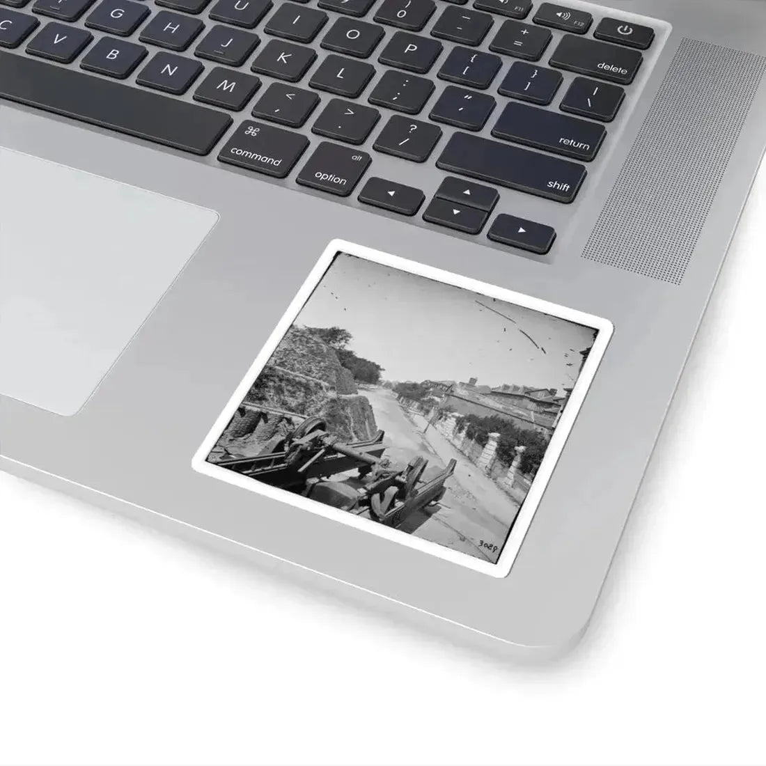 Charleston, S.C. South Battery; Dismantled Blakely Gun in Foreground (U.S. Civil War) STICKER Vinyl Kiss-Cut Decal - The Sticker Space