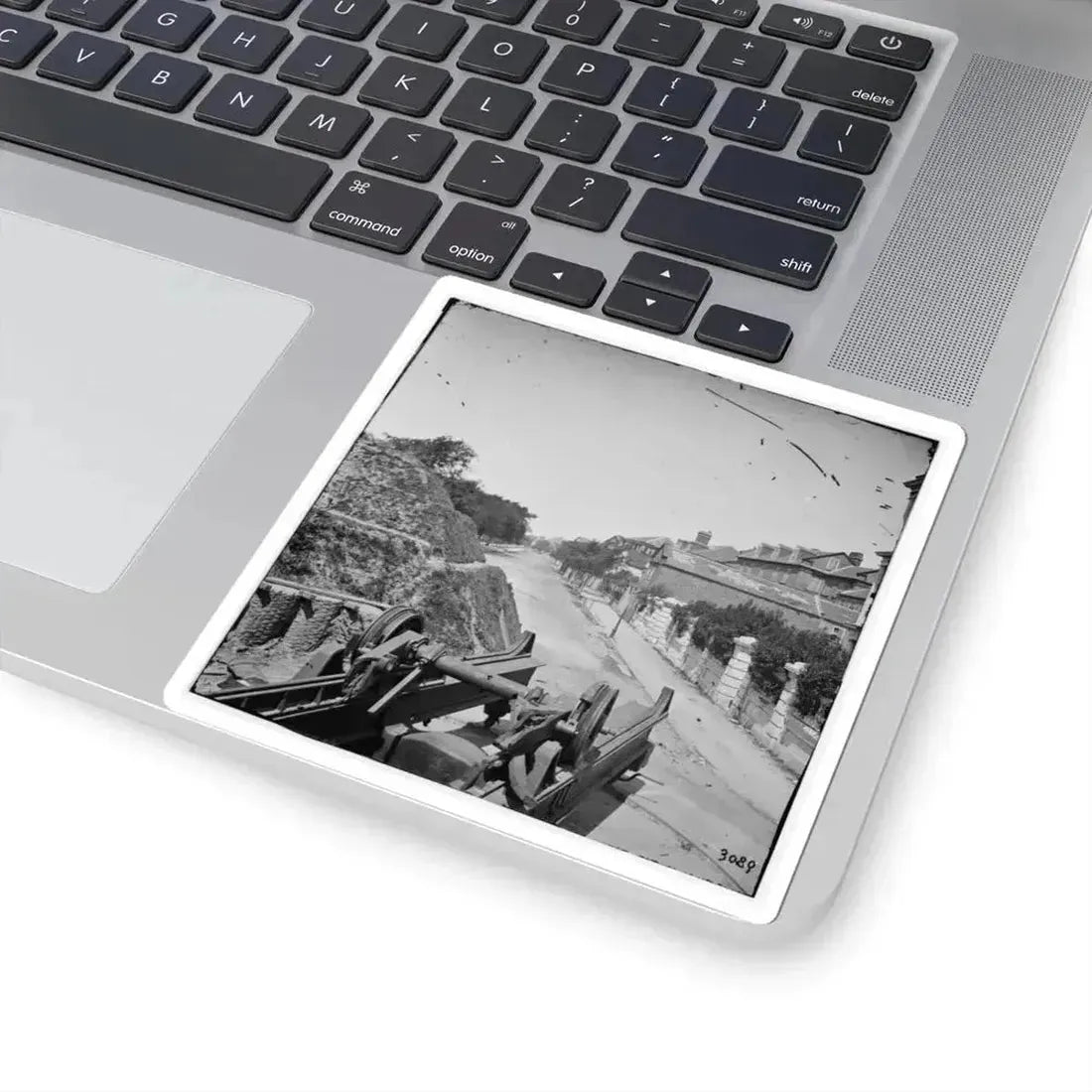 Charleston, S.C. South Battery; Dismantled Blakely Gun in Foreground (U.S. Civil War) STICKER Vinyl Kiss-Cut Decal - The Sticker Space