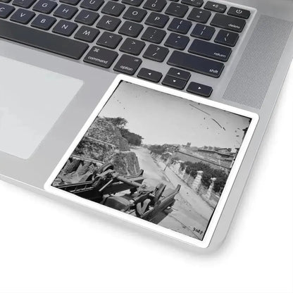 Charleston, S.C. South Battery; Dismantled Blakely Gun in Foreground (U.S. Civil War) STICKER Vinyl Kiss-Cut Decal - The Sticker Space