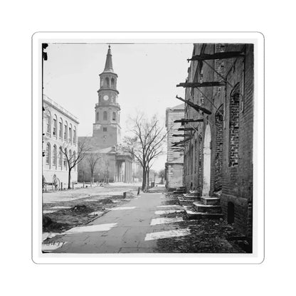 Charleston, S.C. St. Michael's Church (U.S. Civil War) STICKER Vinyl Kiss-Cut Decal 4 Inch White - The Sticker Space