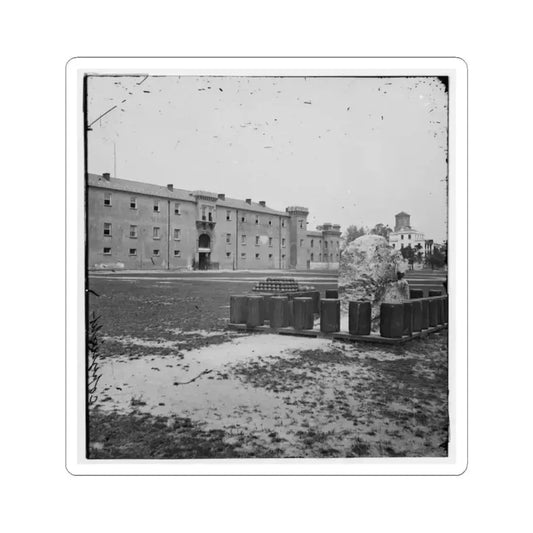 Charleston, S.C. The Citadel Seen Across Marion Square (U.S. Civil War) STICKER Vinyl Kiss-Cut Decal 2 Inch White - The Sticker Space