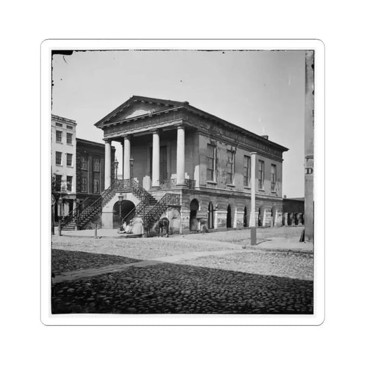 Charleston, S.C. The Old Market House (188 Meeting Street) (U.S. Civil War) STICKER Vinyl Kiss-Cut Decal 2 Inch White - The Sticker Space