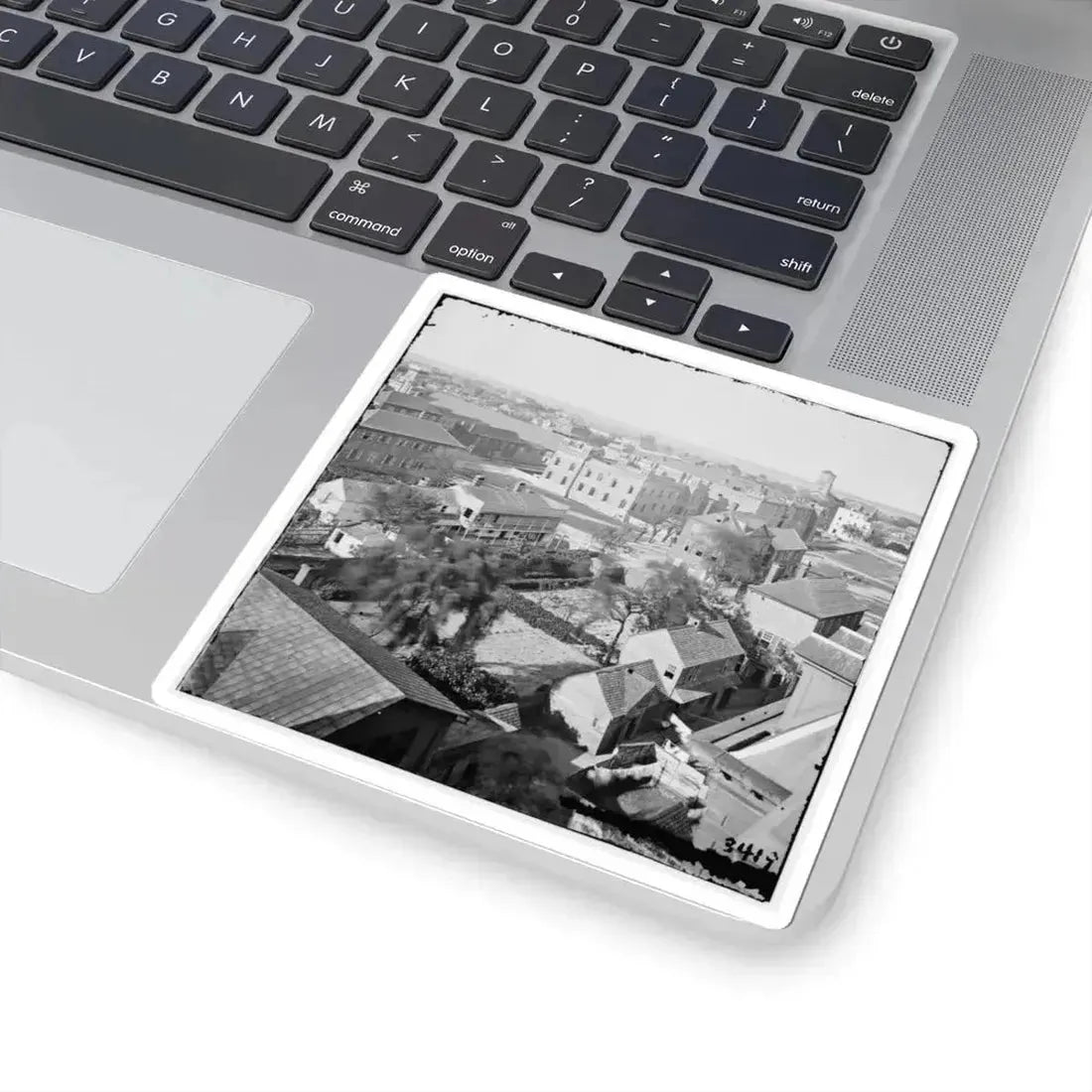 Charleston, S.C. View, From Roof of Orphan Asylum; the Citadel in Middle Distance (U.S. Civil War) STICKER Vinyl Kiss-Cut Decal - The Sticker Space