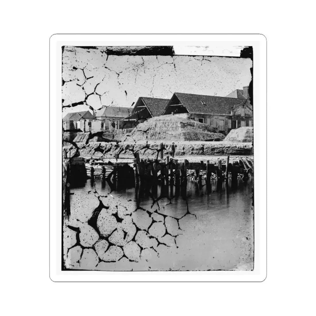 Charleston, South Carolina. Waterfront (U.S. Civil War) STICKER Vinyl Kiss-Cut Decal 6 Inch White - The Sticker Space