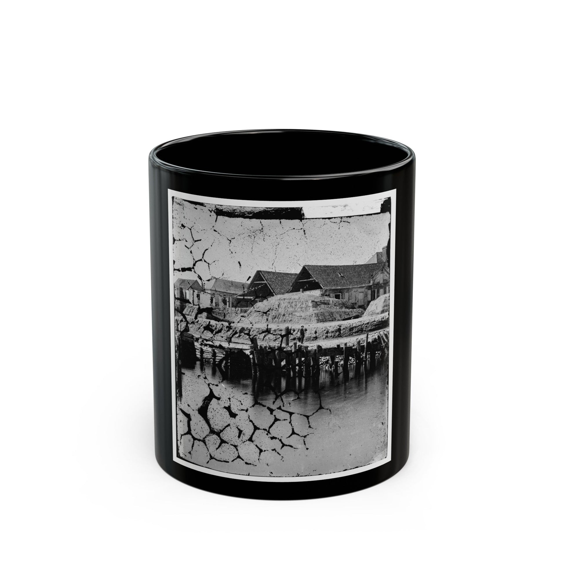 Charleston, South Carolina. Waterfront (U.S. Civil War) Black Coffee Mug-11oz-The Sticker Space