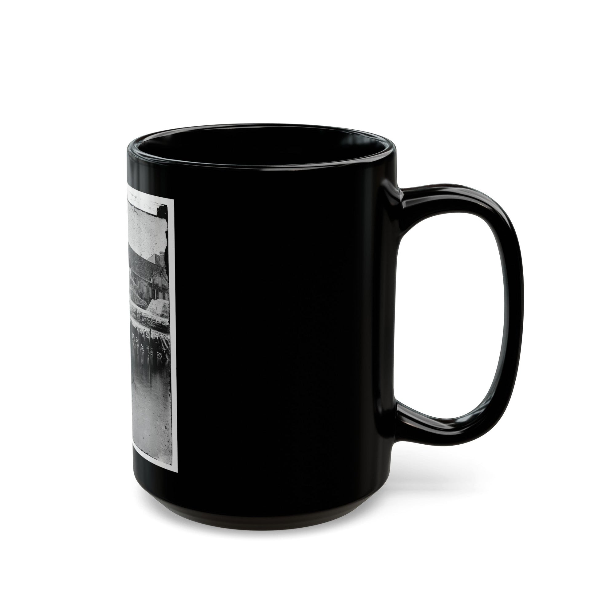 Charleston, South Carolina. Waterfront (U.S. Civil War) Black Coffee Mug-The Sticker Space