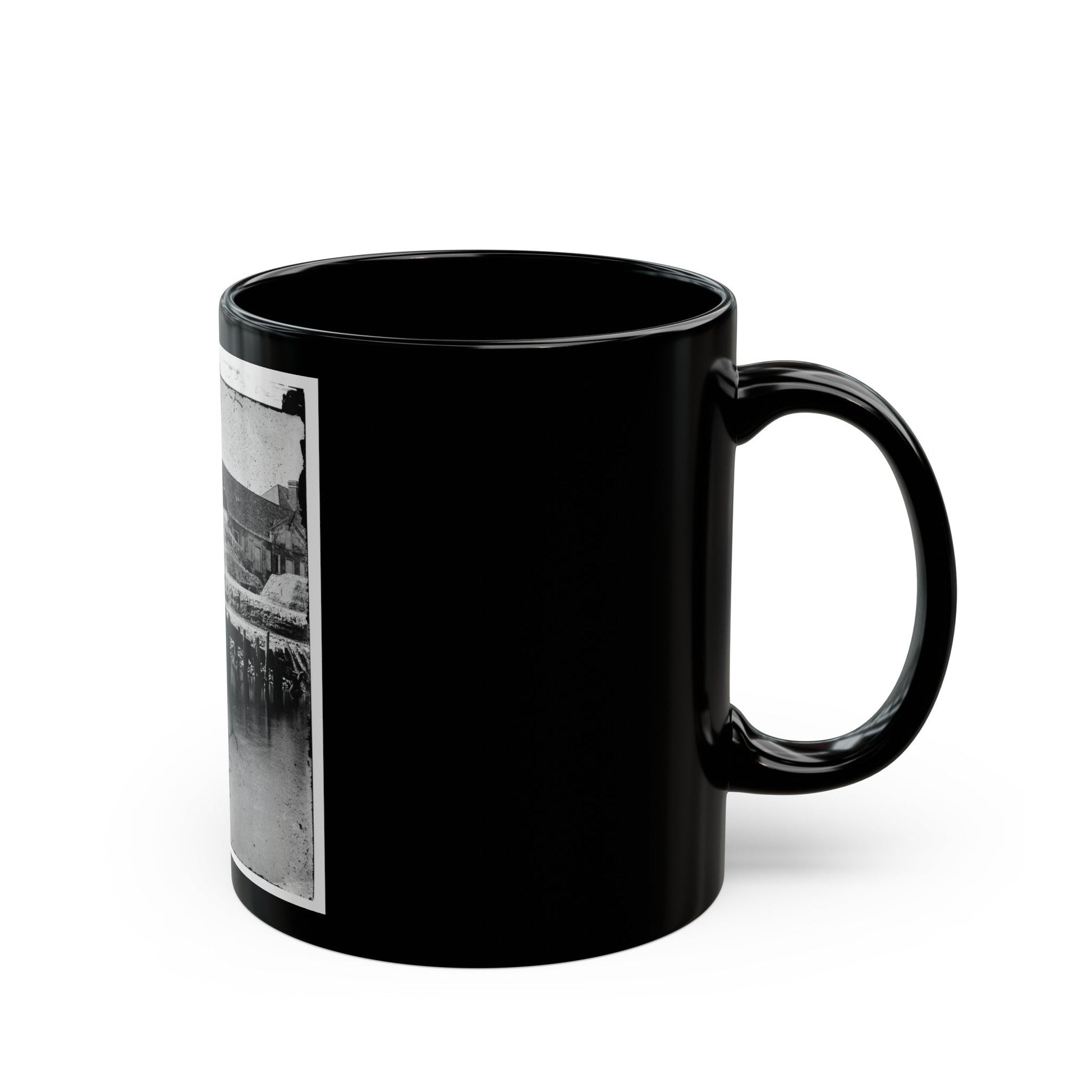 Charleston, South Carolina. Waterfront (U.S. Civil War) Black Coffee Mug-The Sticker Space