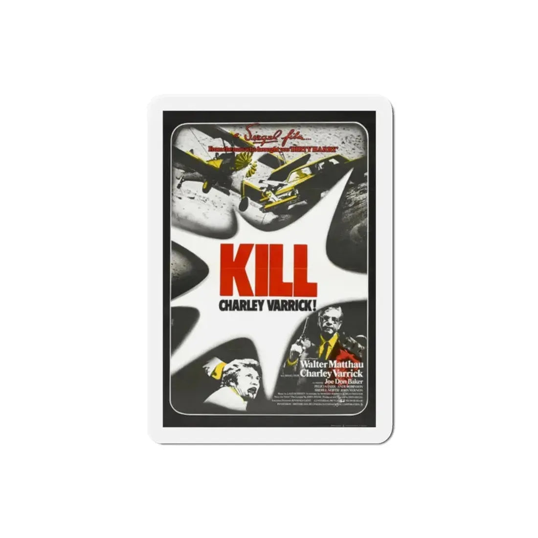 Charley Varrick 1973 2 Movie Poster Refrigerator Magnet 2 Inch - The Sticker Space