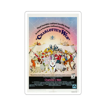 Charlotte's Web 1973 Movie Poster STICKER Vinyl Die-Cut Decal 3 Inch - The Sticker Space