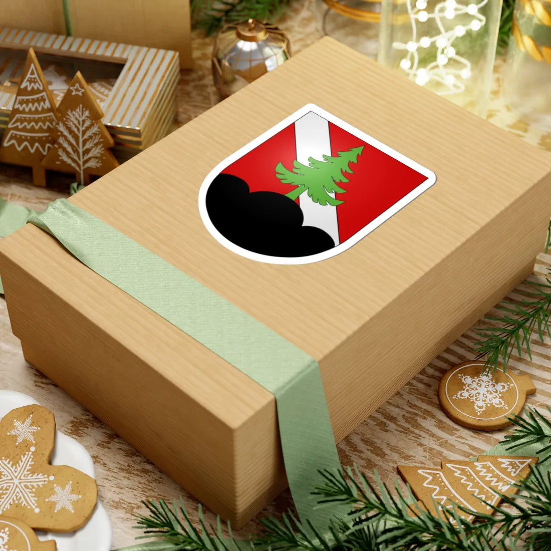 Charmey-coat of arms (Switzerland) (Coat of Arms) STICKER Vinyl Kiss-Cut Decal - The Sticker Space