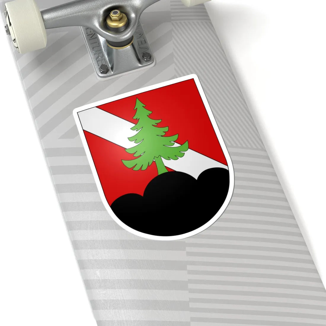 Charmey-coat of arms (Switzerland) (Coat of Arms) STICKER Vinyl Kiss-Cut Decal - The Sticker Space