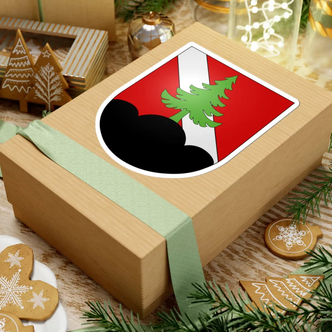 Charmey-coat of arms (Switzerland) (Coat of Arms) STICKER Vinyl Kiss-Cut Decal - The Sticker Space