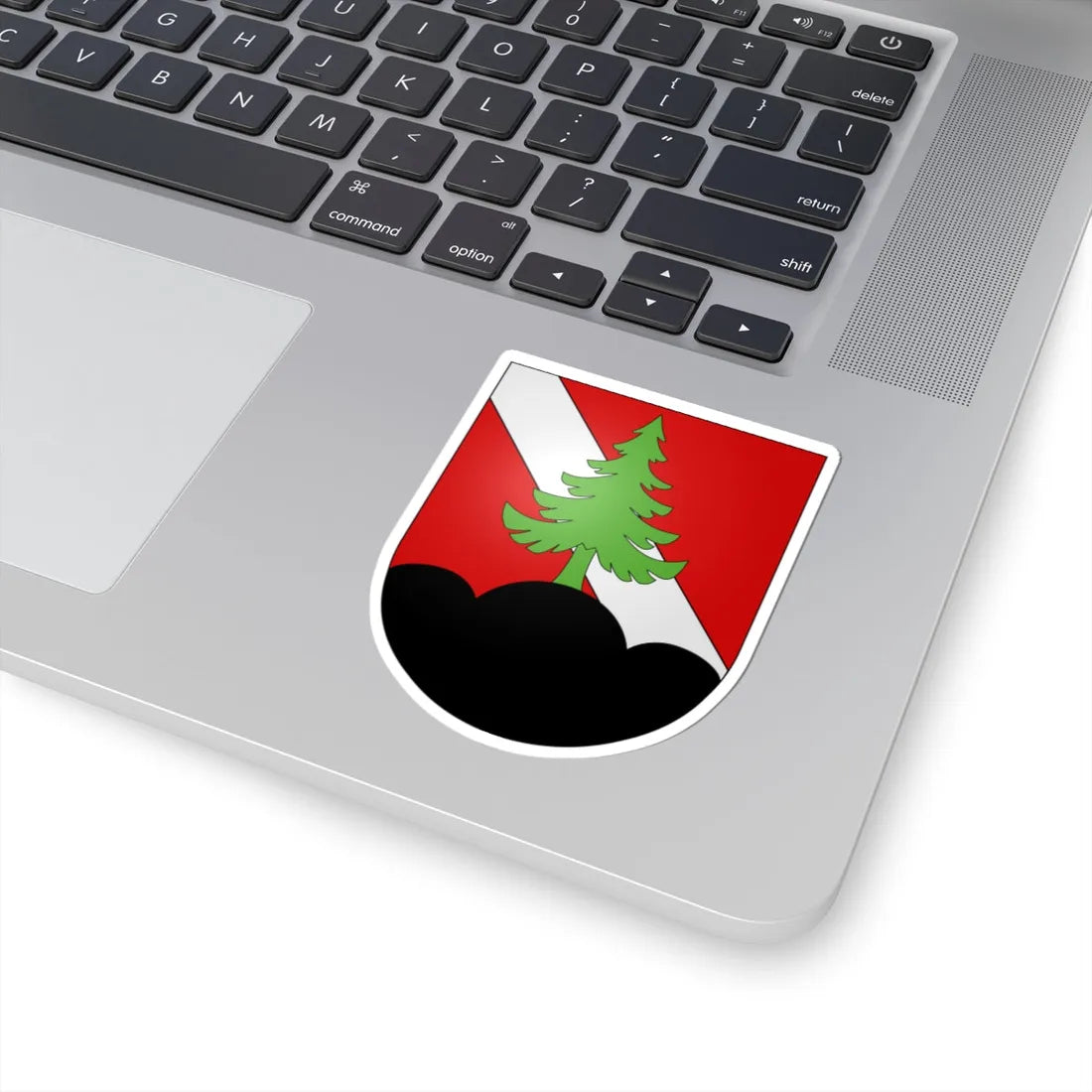 Charmey-coat of arms (Switzerland) (Coat of Arms) STICKER Vinyl Kiss-Cut Decal - The Sticker Space