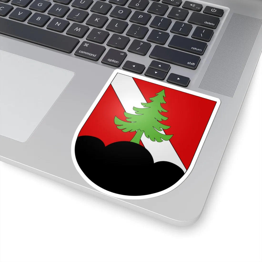 Charmey-coat of arms (Switzerland) (Coat of Arms) STICKER Vinyl Kiss-Cut Decal - The Sticker Space