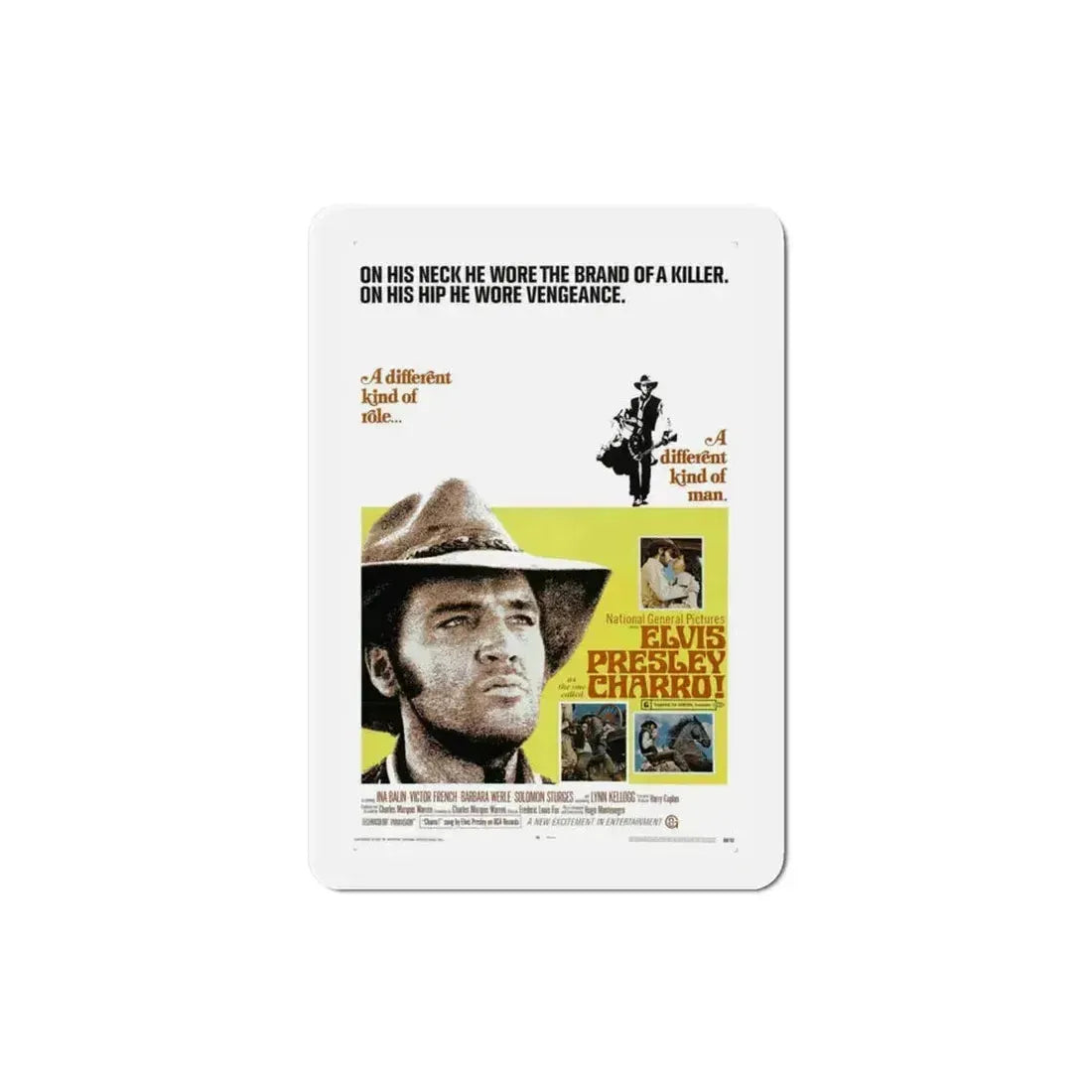 Charro 1969 Movie Poster Refrigerator Magnet 3 Inch - The Sticker Space
