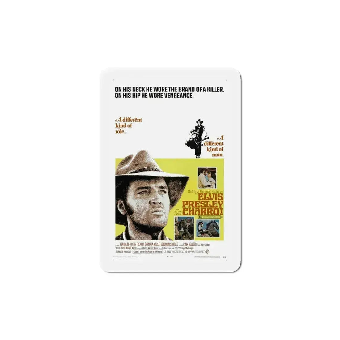 Charro 1969 Movie Poster Refrigerator Magnet 6 Inch - The Sticker Space